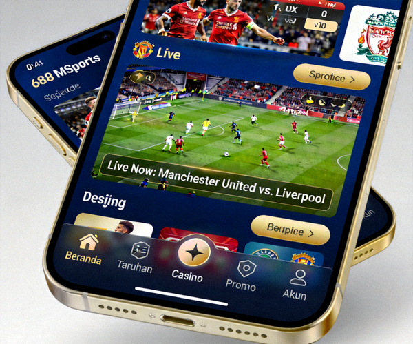 Tampilan M88 MSports yang diakses melalui perangkat smartphone dengan navigasi yang mudah